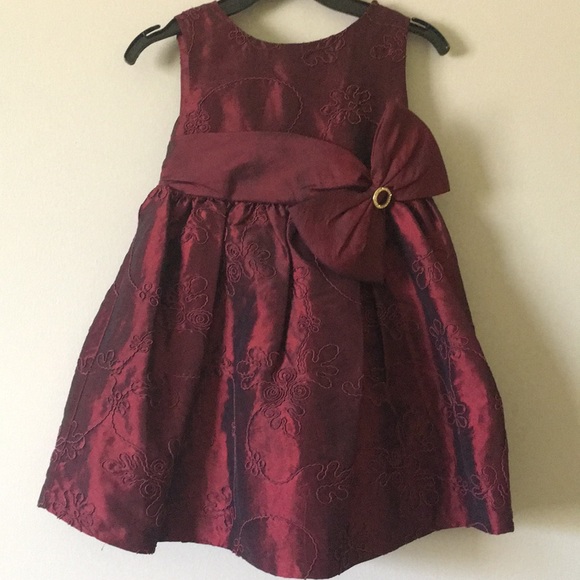 Jenny & Me Other - Burgundy taffeta dress